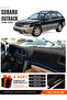 Subaru Outback (1998-2003) Compatible Glove Box Cover, Glove Box Case - Black-Blue - Su006