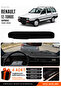 Renault 12 Toros Without Cover (1969-2000) Compatible Glove Box Cover, Glove Box Case - Black-Grey - Re002