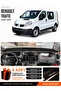 Renault Trafi̇c (2004-2010) Compatible Glove Box Protection, Glove Box Cover, Glove Box Case - Black-Beige - Re049