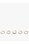 Stone Twist 5-Piece Ring Set