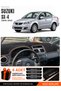 Suzuki Sx-4 (2006-2014) Compatible Glove Box Cover, Glove Box Case - Black-Brown - Sz001