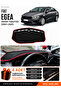 Fi̇at Egea Sedan (2007-2021) Tablet-Free Compatible Dashboard Cover, Dashboard Case - Black-Red - Fi011
