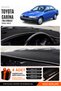 Toyota Carina E T190 Airbagli (1992-1997) Compatible Glove Box Cover, Glove Box Case - Black-Grey - To010