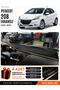 Peugeot 208 Old Compatible Glove Box Protection, Glove Box Cover, Glove Box Case - Black-Beige - Pe029