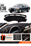 Bmw E36 (1990-2000) Compatible Glove Box Protection, Glove Box Cover, Glove Box Case - Black-Brown - Bm001