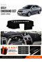 Geely Emgrand Ec7 (2009-2014) Compatible Glove Box Cover, Glove Box Case - Black-Grey - Ge001