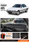 Peugeot 405 (1987-1992) Compatible Glove Box Protection, Glove Box Cover, Glove Box Case - Black-Beige - Pe017