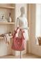 Pöti̇kare Patterned Vintage Bow Tote Bag-Red - 2