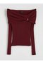 Design Kayık Yaka Women's Knitwear Sweater
