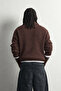 Men's Polo Collar Buttoned Oversize Wool Blend Knitwear Sweater - 5