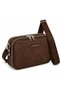 Women's Shoulder Bag Suede Leather Adjustable Strap Multi-Compartment Zippered Stylish Daily Bag