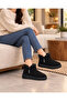 Yns Mini Boots with Furry Inside and Black with a Mother-Daughter Look - 4