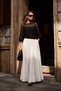 Women's Blouse with Mesh Detail on Shoulders and Sleeves - 2