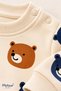 Baby Boy Teddy Bear Patterned 2-Piece Sweatshirt Top and Bottom Set Seasonal 3 6 9 12 Months - 5