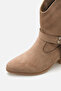 Valen Women's Mink Suede Stone Cowboy Boots A030-K721 - 4