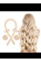 Heatless Hair Curler Set with Scrunchies and Clip, Beige - 3