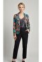 Çok Renkli Desenli Blazer Ceket - 3