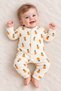 Baby Romper - Pineapple Patterned Long Sleeve Snap Romper - 2
