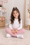 Interlock Seasonal Girls' Casual Elastic Waist Pocketless Sweatpants - 2