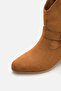 Valen Women's Tan Suede Stone Cowboy Boots A030-K721 - 4