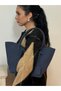 Women's Begonia Model Suede Double Handle Shoulder Bag - 5