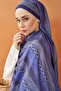 Lorena-Riva Shawl Tencel Ethnic Way Midnight Blue - 3