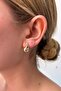 Steel Soleil Zircon Stone Drop Earrings - 2