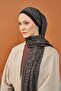 Lorena-Riva Shawl Tencel Guipure Pattern Black - 4