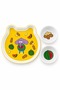 Kral Şakir Bear Plate and 2 Bowl Set Yellow Melamine Children's Food Set Gift Boxed Bpa-Free - 5