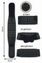Magnetic Waist Corset Heat Retaining 16 Magnets Unisex Velcro Adjustable Hernia Support Belt - 3