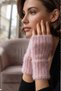 Soft Textured Fingerless Winter Gloves - Plush Furry Half-Cut Model - 2