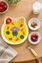Kral Şakir Bear Plate and 2 Bowl Set Yellow Melamine Children's Food Set Gift Boxed Bpa-Free - 4