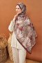 Lorena-Riva Shawl Tencel Wild Flower Burgundy - 2