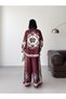 Floral Patterned Linen Hijab Double Set (Shirt & Pants) - 25041 - 7