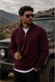 Men's 3-Piece Thessaloniki Knitted Half-Zip Knitwear Sweater Set High Collar Long Sleeve Thick Winter Knitted Sweater - 4