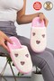Pack of 2 Embroidered Mixed Pattern Teddy Bear Strawberry Cherry Heart No Sound Sole Women's Home Slippers - 7