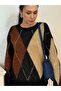 Women's Navy Blue Delfin Model Scarf Shoulder & Crossbody Bag - 6