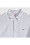 Battery Housemark Standard Jensen Stripe Men's White Striped Shirt 0085A-0012 - 3