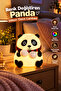 Cute Panda Silicone Night Light Colorful Light Mode Touch Controlled Lighting -