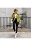 Bysen Olive Mist Hooded Zipper Sweatshirt Soft Thick Texture Unisex Cotton Inside - 3