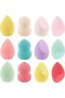 12PC Makeup Sponge Beauty Blender: Make Up Sponges Set For Face Dry & Wet Use For Powder, Cream Or Liquid Application