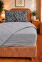 Veloura Luxe Single Sleeping Set |   100% Cotton Quilted Comforter, Elastic Fitted Sheet and Pillowcase - 3