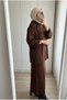 Women's Silvery Turtleneck Knitwear Tunic Long Skirt Two-Piece Set