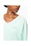 Terry Towel V-Neck 100% Cotton Women's Sweatshirt - 6