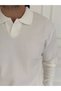 Nurse Collar Patterned Knitwear Sweater + Waffle Trousers 2-Piece Combination - 6