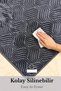 Mirena Anthracite 2-Piece Bathroom Mat Set 80X150 50X80 Non-Slip Base Soft Machine Washable - 4