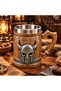 Viking Helmet Figured 3D Mug with Stainless Steel Inner Chamber Medieval Decorative Cup 14X9 cm
