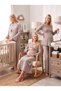 New Season Women's Beige Double-Breasted Collar Special Design Long Sleeve 100% Cotton Maternity Maternity Dressing Gown Nightgown Pajama Set - 6