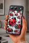 Spark 40 5g Compatible Printed, Matte Black, Soft Silicone, Protective, Shock Absorbing Cover, Case