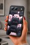Spark 40 5g Compatible Printed, Matte Black, Soft Silicone, Protective, Shock Absorbing Cover, Case